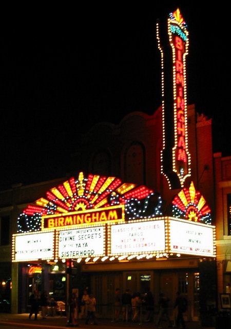 Birmingham Theatre - Marquee At Night (newer photo)